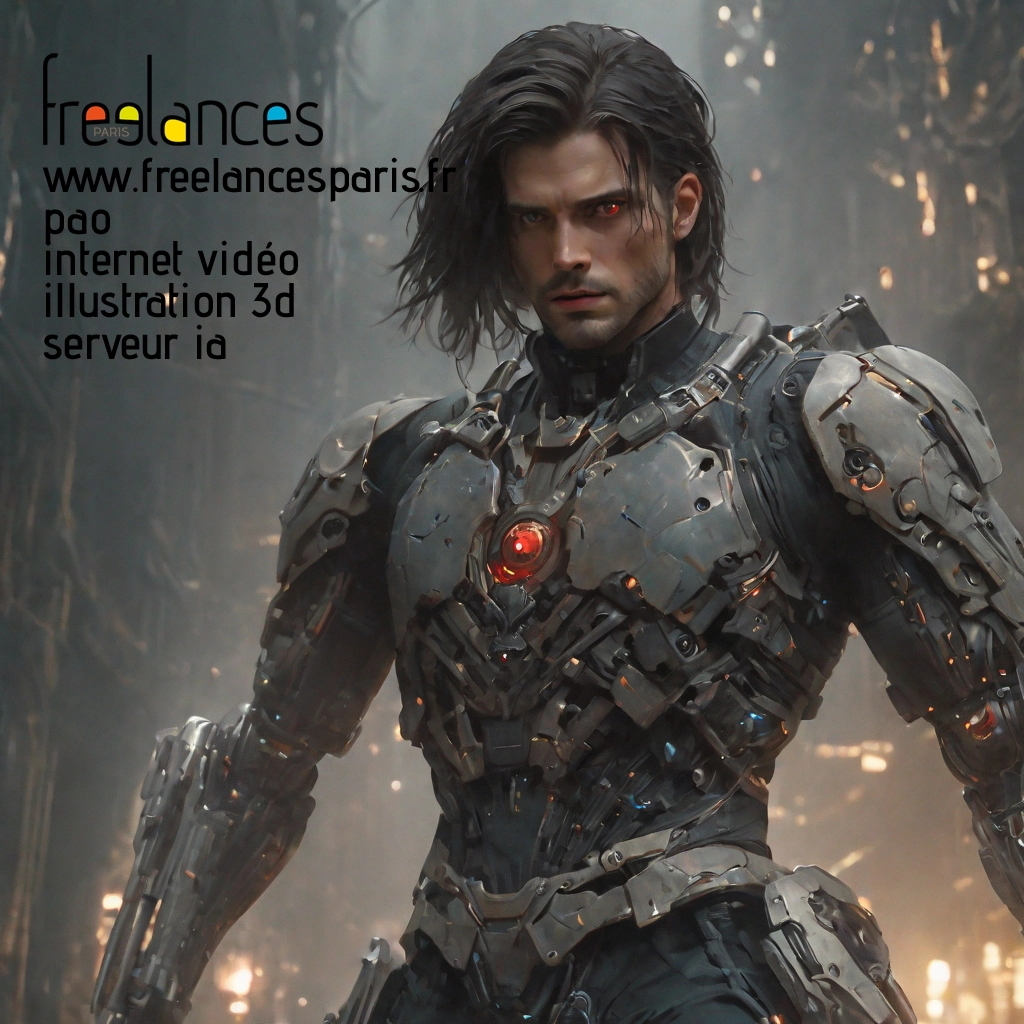 Pao mise en page internet vidéo illustration 3d serveur IA générative AI freelance paris studio de création magazines o0bkvvd0